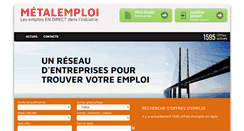 Desktop Screenshot of metalemploi.org